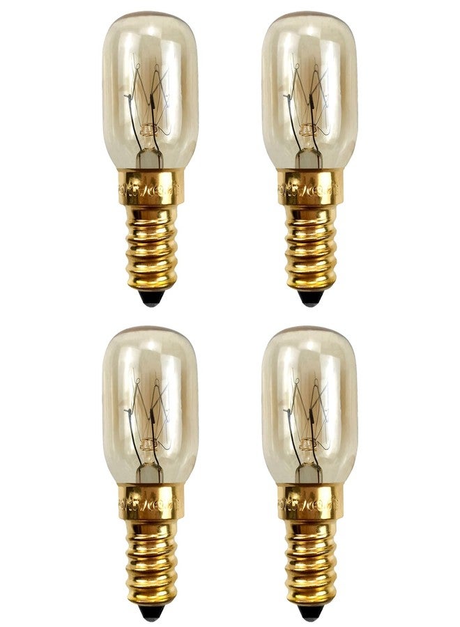 TAODAN 4PCS 25W T25 E14 Lamp Holder Oven Light Bulb Microwave Oven Light Bulb Home Appliance Light Bulb 360 Degree Beam Angle Suitable for Microwaves Ovens Sewing Machines - Image 1